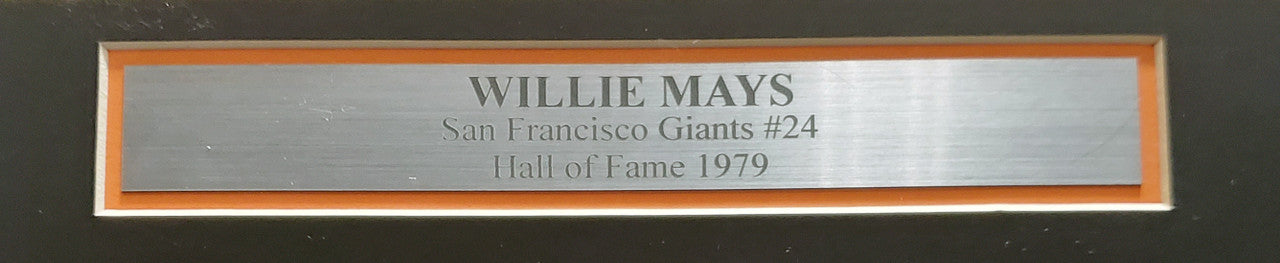 San Francisco Giants Willie Mays Autographed Framed White Rawlings Jersey Size 40 "Best Wishes" Beckett BAS #A53859