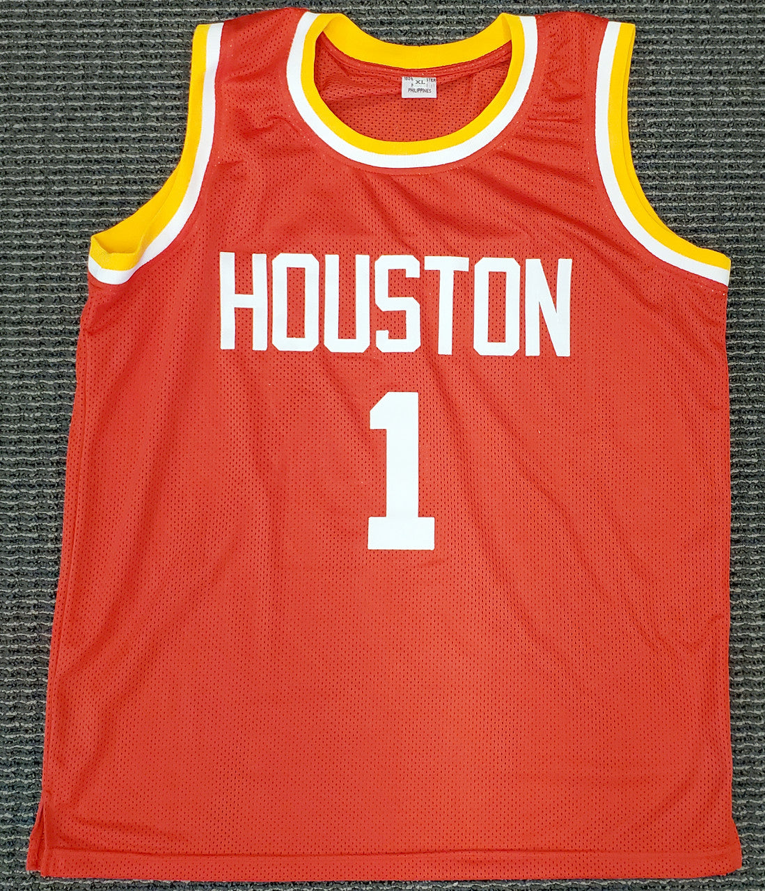 Houston Rockets John Wall Autographed Red Jersey Beckett BAS Stock #189805
