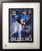Ichiro Suzuki Autographed Framed Topps Project 2020 Fine Art Print Seattle Mariners "51" With Ben Baller #/99 IS Holo Stock #190514
