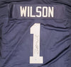 BYU Cougars Zach Wilson Autographed Navy Blue Jersey Beckett BAS Stock #191151