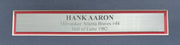 Hank Aaron Autographed Framed 10x30 Panoramic Photo Milwaukee Braves "755 HOF 82" Fanatics Stock #191202