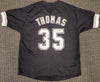 Chicago White Sox Frank Thomas Autographed Black Jersey Beckett BAS Stock #192591