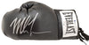 Mike Tyson Autographed Black Everlast Boxing Glove (Left Handed LH, Silver) Beckett BAS Stock #192608