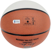 Damian Lillard Autographed Official Spalding Portland Trail Blazers White Logo Basketball Beckett BAS Stock #195278