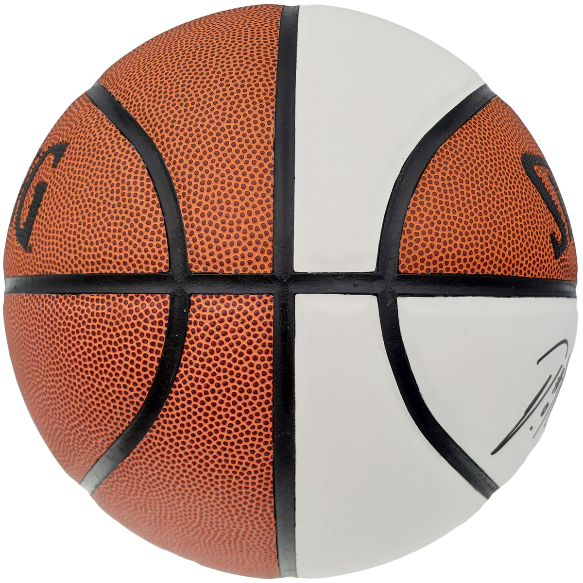 Damian Lillard Autographed Official Spalding Portland Trail Blazers White Logo Basketball Beckett BAS Stock #195278