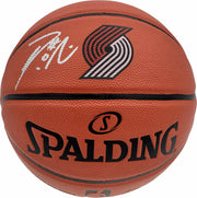 Damian Lillard Autographed Official Spalding Indoor/Outdoor Logo Basketball Portland Trail Blazers Beckett BAS Stock #195279