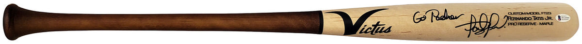 Fernando Tatis Jr. Autographed Blonde Victus Game Model Bat San Diego Padres "Go Padres" Beckett BAS Stock #189448