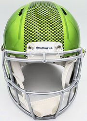 Seattle Seahawks Unsigned Green Flash Alternate Full Size Authentic Speed Helmet Stock #197054
