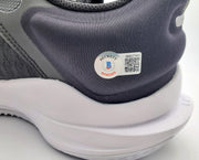 Giannis Antetokounmpo Autographed Black Nike Immortality Shoes Miami Heat Size 12.5 Pair Beckett BAS QR Stock #197428