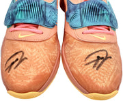 Giannis Antetokounmpo Autographed Crimson Nike Zoom Freak Shoes Bucks Size 16 Pair Beckett BAS QR Stock #197440