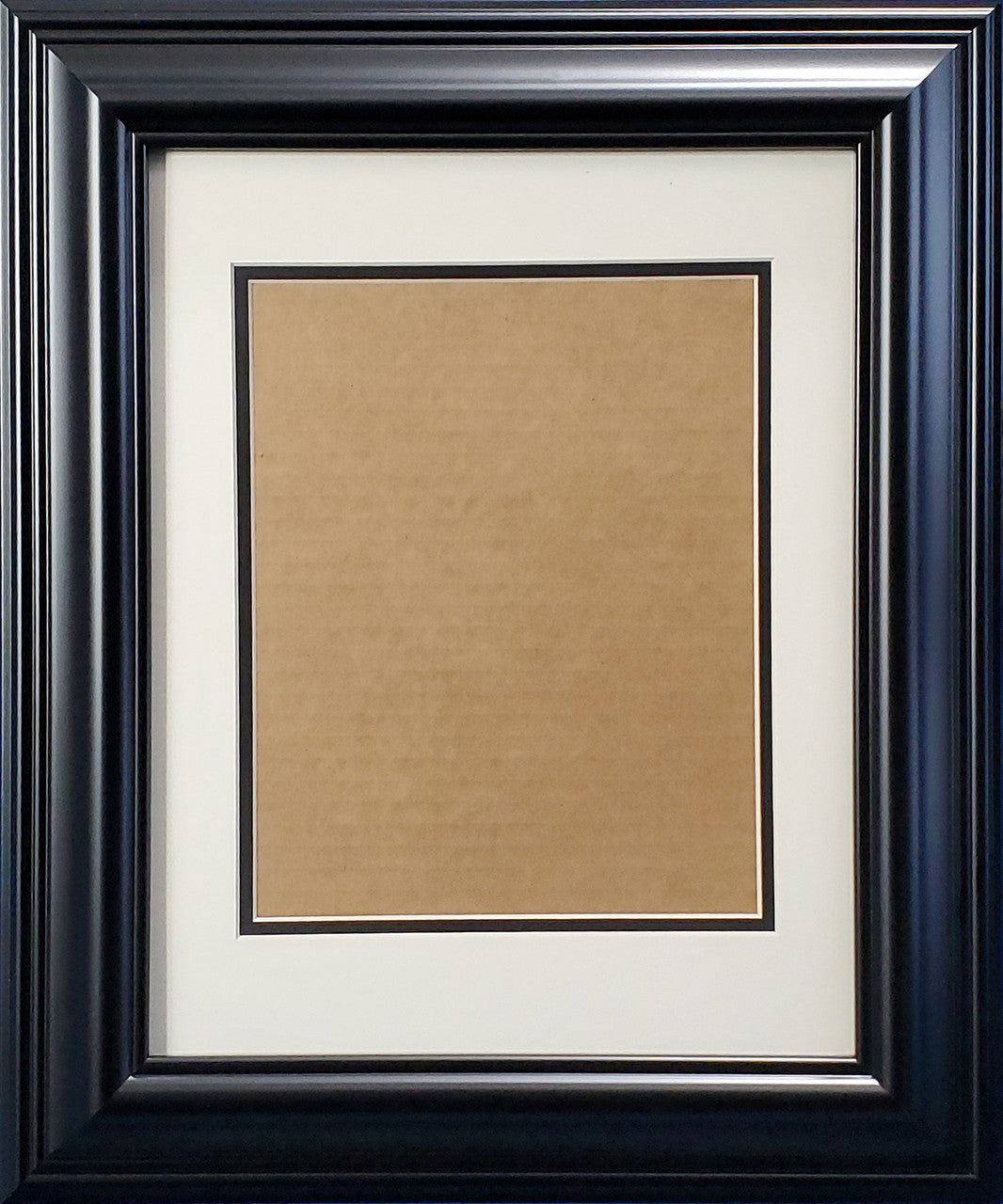 Black Framed 8x10 Photo Framing Kit With 11x14 Option Stock #210994