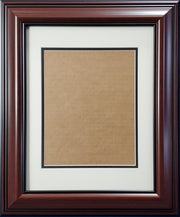 Mahogany Framed 8x10 Photo Framing Kit With 11x14 Option Stock #200319