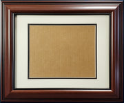 Mahogany Framed 8x10 Photo Framing Kit With 11x14 Option Stock #200319