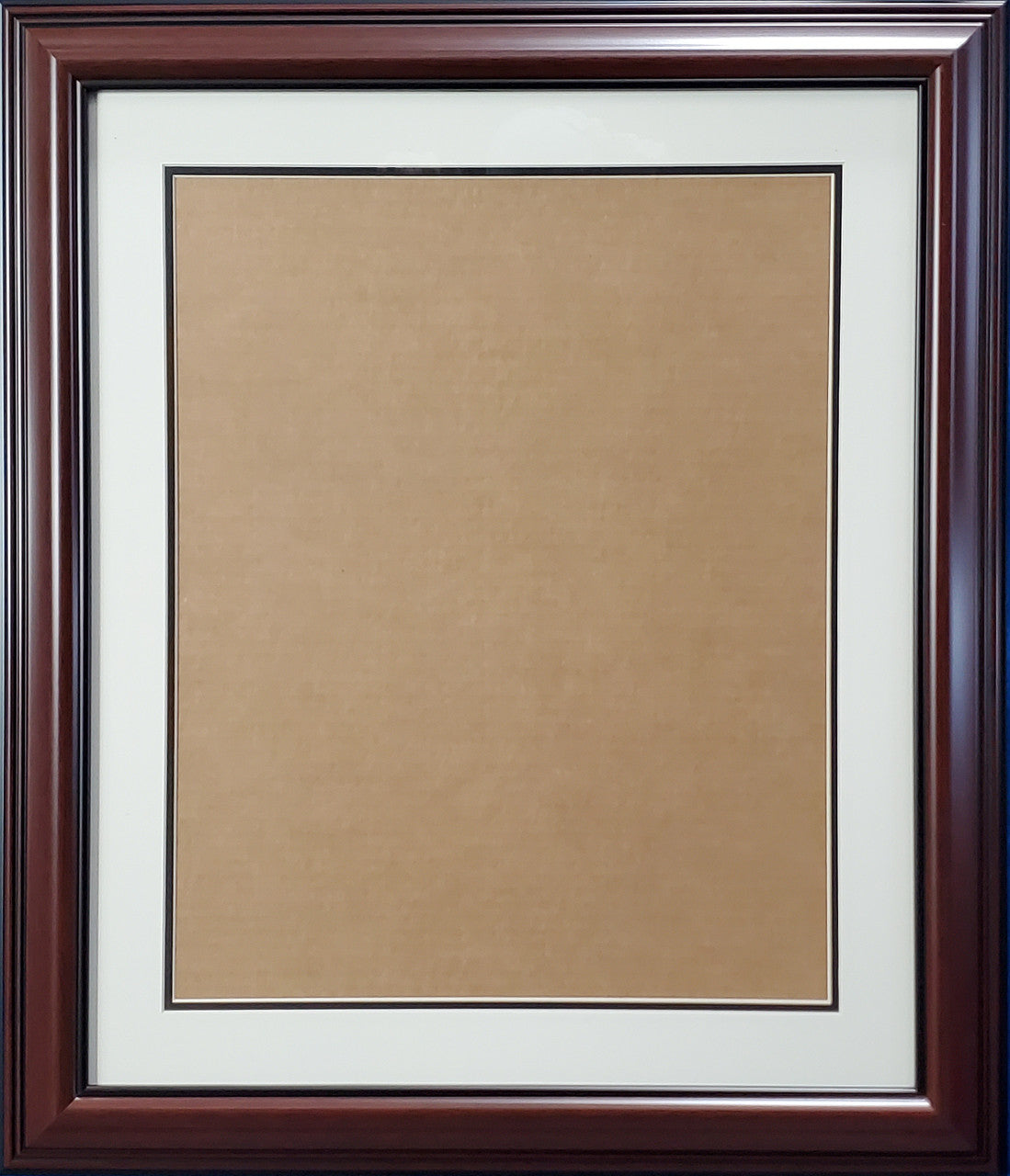 Mahogany Framed 16x20 Photo Framing Kit Stock #200321