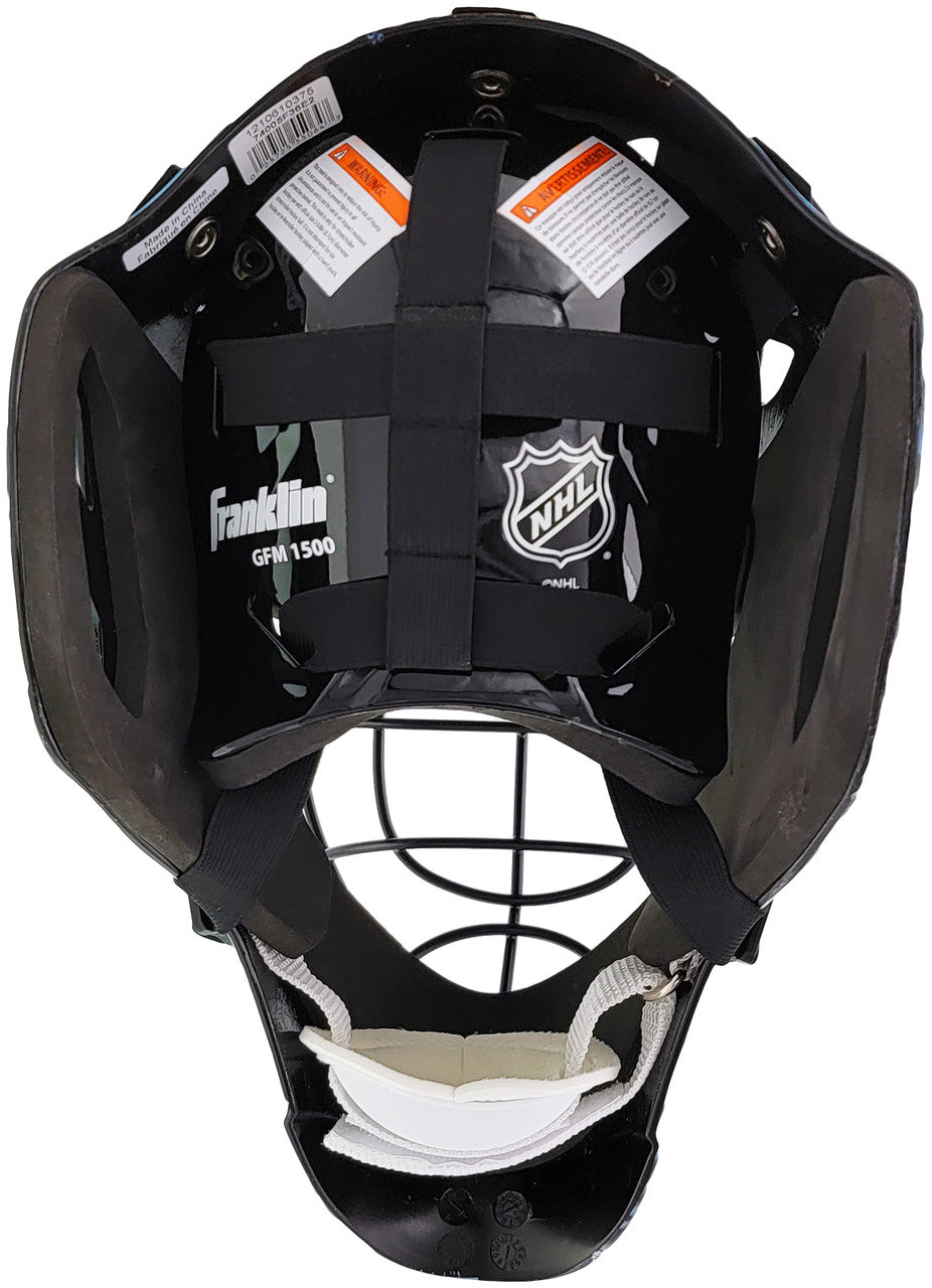 Seattle Kraken Unsigned Blue Franklin Full Size Goalie Mask Stock #201701