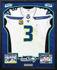 Russell Wilson Framed Game Used Seattle Seahawks White Nike Jersey With Captain's Patch & NFL 100 Logo Unsigned SKU #203517
