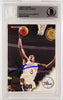 Allen Iverson Autographed 1996-97 Hoops Rookie Card #295 Philadelphia 76ers Beckett BAS #14134143