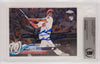 Juan Soto Autographed 2018 Topps Chrome Update Rookie Card #HMT98 New York Mets Beckett BAS #14231634