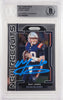Mac Jones Autographed 2021 Panini Prizm New Recruits Rookie Card #NR-5 New England Patriots Beckett BAS #14860961