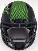 Steve Largent & Jim Zorn Autographed Seattle Seahawks Eclipse Black Speed Mini Helmet MCS Holo Stock #211064