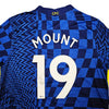 Chelsea F.C. Mason Mount Autographed Blue Nike Jersey Size XL in Silver Beckett BAS Stock #196484