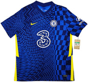 Chelsea F.C. Mason Mount Autographed Blue Nike Jersey Size XL in Black Beckett BAS Stock #196483