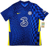 Chelsea F.C. Mason Mount Autographed Blue Nike Jersey Size XL in Black Beckett BAS Stock #196483