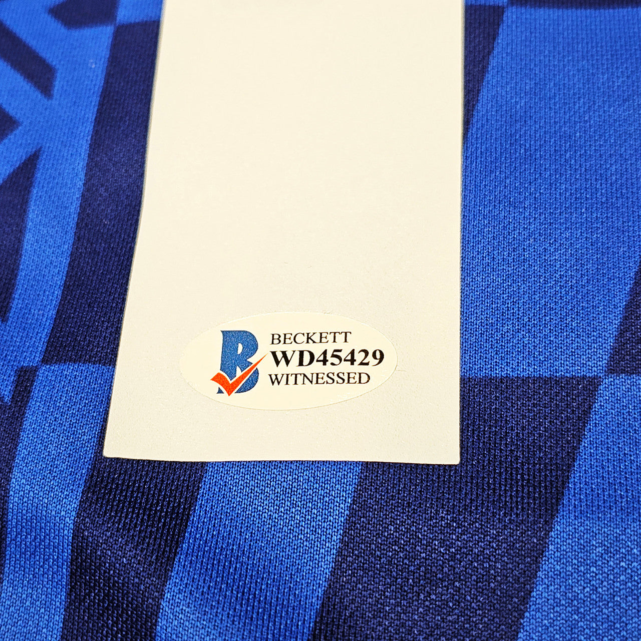 Chelsea F.C. Mason Mount Autographed Blue Nike Jersey Size M in Black Beckett BAS Stock #196480