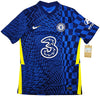 Chelsea F.C. Mason Mount Autographed Blue Nike Jersey Size M in Black Beckett BAS Stock #196480
