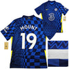 Chelsea F.C. Mason Mount Autographed Blue Nike Jersey Size M in Silver Beckett BAS Stock #196479