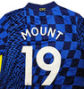 Chelsea F.C. Mason Mount Autographed Blue Nike Jersey Size M in Silver Beckett BAS Stock #196479