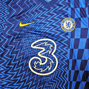 Chelsea F.C. Mason Mount Autographed Blue Nike Jersey Size L in Gold Beckett BAS Stock #196475