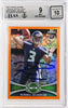 Russell Wilson Autographed 2012 Topps Chrome Orange Refractor Rookie Card #40 Seattle Seahawks BGS 9 Auto Grade Gem Mint 10 Beckett BAS #15530059