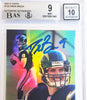 Drew Brees Autographed 2001 eTopps Rookie Card #125 San Diego Chargers BGS 9 Auto Grade Gem Mint 10 Beckett BAS #15681940