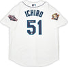 Seattle Mariners Ichiro Suzuki Autographed White Authentic Mitchell & Ness 2001 All Star Patch Jersey Size 48 IS Holo Stock #217976
