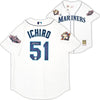 Seattle Mariners Ichiro Suzuki Autographed White Authentic Mitchell & Ness 2001 All Star Patch Jersey Size 44 IS Holo Stock #217975