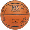 2002-03 St. Vincent-St. Mary Fighting Irish Multi Signed Autographed Basketball With 8 Total Signatures Including LeBron "King" James High School Signature PSA/DNA #AI01382