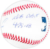 Ronald Acuna Jr. Autographed Official MLB Baseball Atlanta Braves "MLB Debut 4-25-18" Beckett BAS Stock #185594