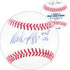 Wade Boggs Autographed Official MLB Baseball Boston Red Sox "HOF 05" Beckett BAS Witness Stock #212198