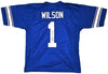 BYU Cougars Zach Wilson Autographed Royal Blue Jersey Beckett BAS Stock #191149