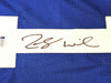 BYU Cougars Zach Wilson Autographed Royal Blue Jersey Beckett BAS Stock #191149