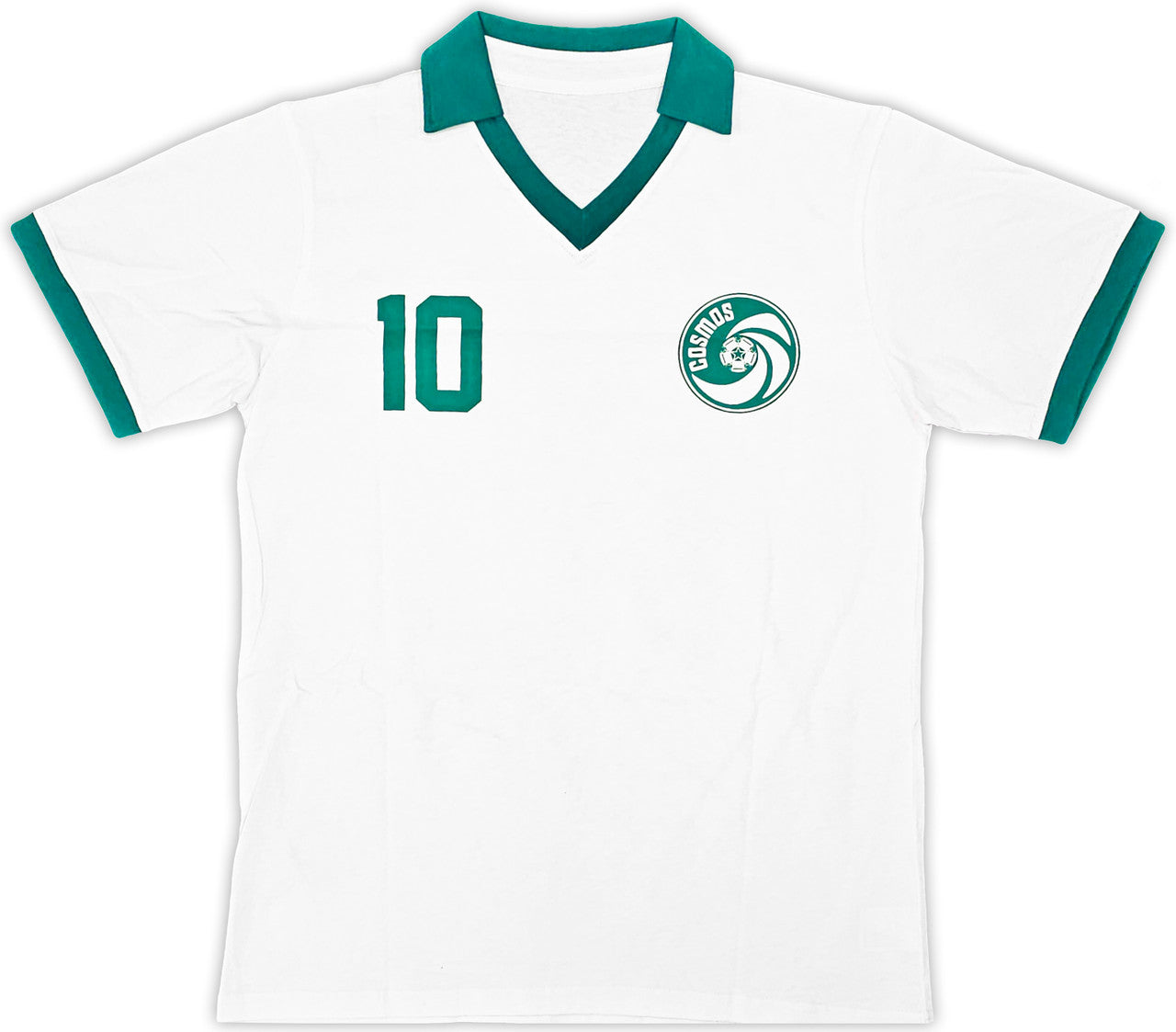 New York Cosmos Pele Autographed White Jersey Beckett BAS Stock #194364