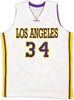 Los Angeles Lakers Shaquille Shaq O'Neal Autographed White Jersey Signed on #4 Beckett BAS Stock #191134