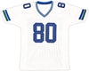 Seattle Seahawks Steve Largent Autographed White Jersey "HOF 95" MCS Holo Stock #112486