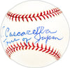 Joe Cascarella Autographed Official AL Baseball Boston Red Sox "1934 Tour of Japan" Beckett BAS QR #BM25289