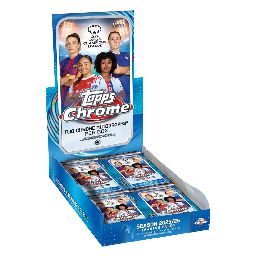 2025-26 Topps Chrome UEFA Women's Champions League Soccer Hobby Box