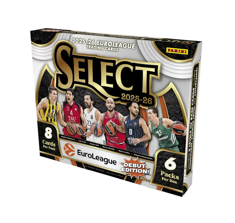 2025-26 Panini Select EuroLeague Basketball Hobby Box