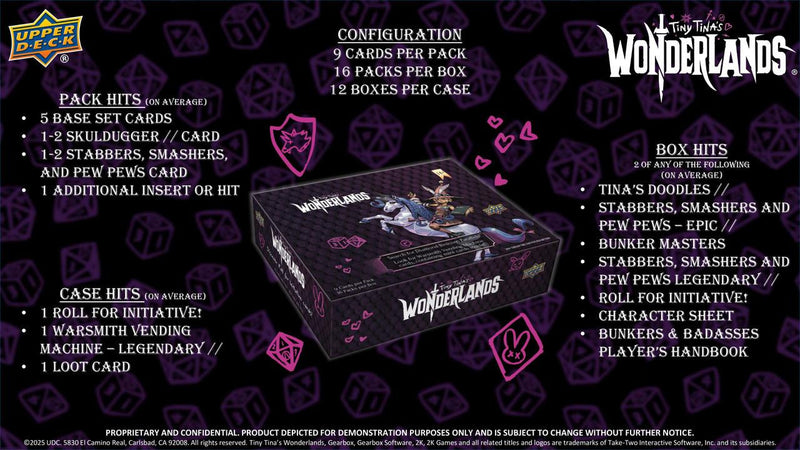2025 Upper Deck Tiny Tina's Wonderlands Hobby Box