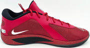 Giannis Antetokounmpo Autographed 2021 Player Exclusive (PE) Promo Zoom Freak 2 Shoes Bucks Size 17 Beckett BAS Witness Stock #252593