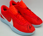Giannis Antetokounmpo Autographed 2021 Player Exclusive (PE) Promo Black Nike Zoom Freak 2 NRG Shoes Bucks Size 17 Beckett BAS Witness Stock #252613